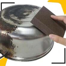 Kit 10 Magic Sponges Heavy Duty Cleaning Stainless Steel Pan Removes Rust Clink - Rỉ Nâu - Xem 3