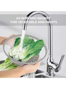 Tapa salpicadura de microondas con ventilación para alimentos, protector contra salpicaduras y accesorio de cocina colador para frutas, verduras, tapa de plato de microondas con orificio para gancho, apto para lavavajillas, tapa protectora plegable y ventilada de silicona - tapa de plato y vajilla de microondas con asa - silicona y plástico - Multicolor - Ver 5