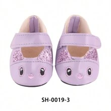 1pair Miniature Doll Shoes For 18-Inch American Girl Doll, Cute Doll Leather Shoes, Doll Princess Shoes, Doll Ox-Eye Glasses Shoes, Four Colors Available, Toy & Birthday Gift For Little Girls - Multicolor - View 13