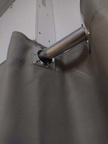 Blackout Curtain In Fabric 8.00x2.50 Light Blocking Luxury - 灰色 - 查看 5