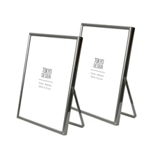 Kit 02 Photo Frames 20x25 Flexible Glass Frame Decor Luxe - 銀色 - 查看 1