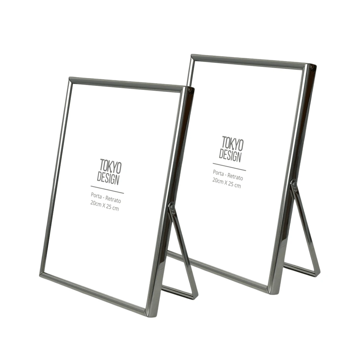 Kit 02 Photo Frames 20x25 Flexible Glass Frame Decor Luxe - 銀色 - 查看 1