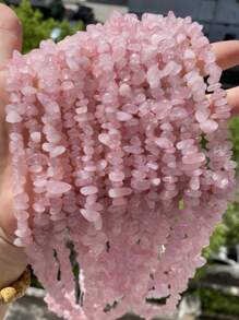 1 Package 100/200pcs Natural Stone Agate Crystal Asymmetrical Semi-Precious Stone With Shaped Loose Beads Perforated Gravel DIY Bracelet Necklace Earrings Jewelry Making Accessories