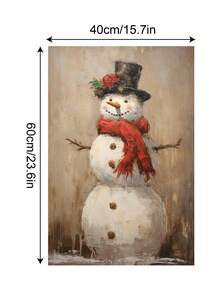 圣诞主题装饰肖像画，无框，墙壁深色肖像画布，客厅卧室艺术挂画，墙壁海报，家居装饰 11.8 英寸 X 17.7 英寸 / 15.7 英寸 X 23.6 英寸 - 彩色 - 查看 16