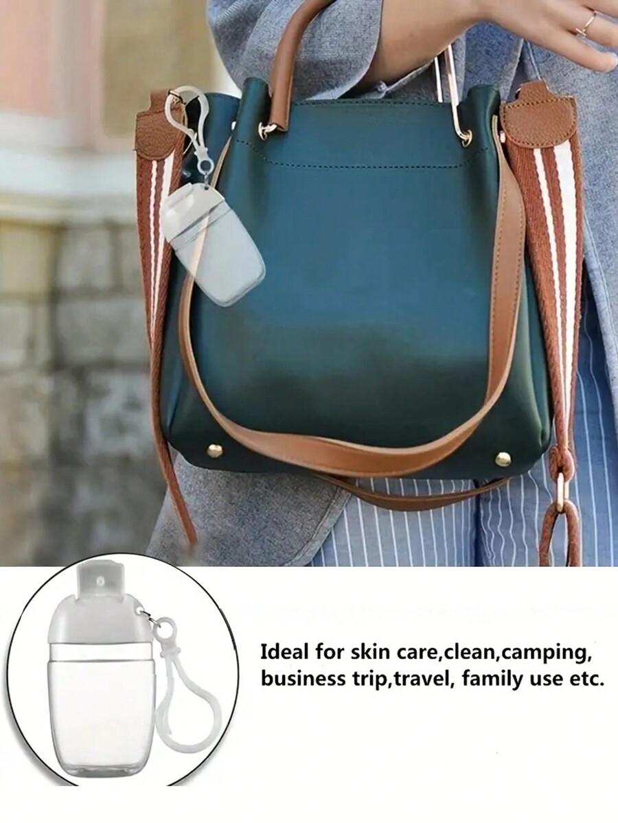 6pcs 30ml Clear Plastic Travel Containers Refillable & Reusable