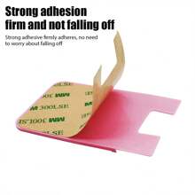 5pcs Silicone Self-Adhesive Phone Card Holder Multi-Color Single-Layer Portable Phone Back Card Holder Sticker Credit Card Bank Card Holder Bag Phone Back Card Cover Storage Change Card Bag - Multicolor - View 6