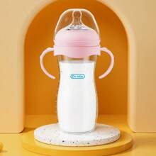 Letter Print Simple Transparent Baby Bottle, 11oz/5oz