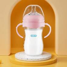 Letter Print Simple Transparent Baby Bottle, 11oz/5oz