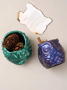 1PC Cute Animals Candle Cup DIY Silicone Molds Hedgehog Owl Succulent Plant Flowerpot Epoxy Resin Casting Molds 3D Gypsum Home Decor Supplies Desktop Ornament