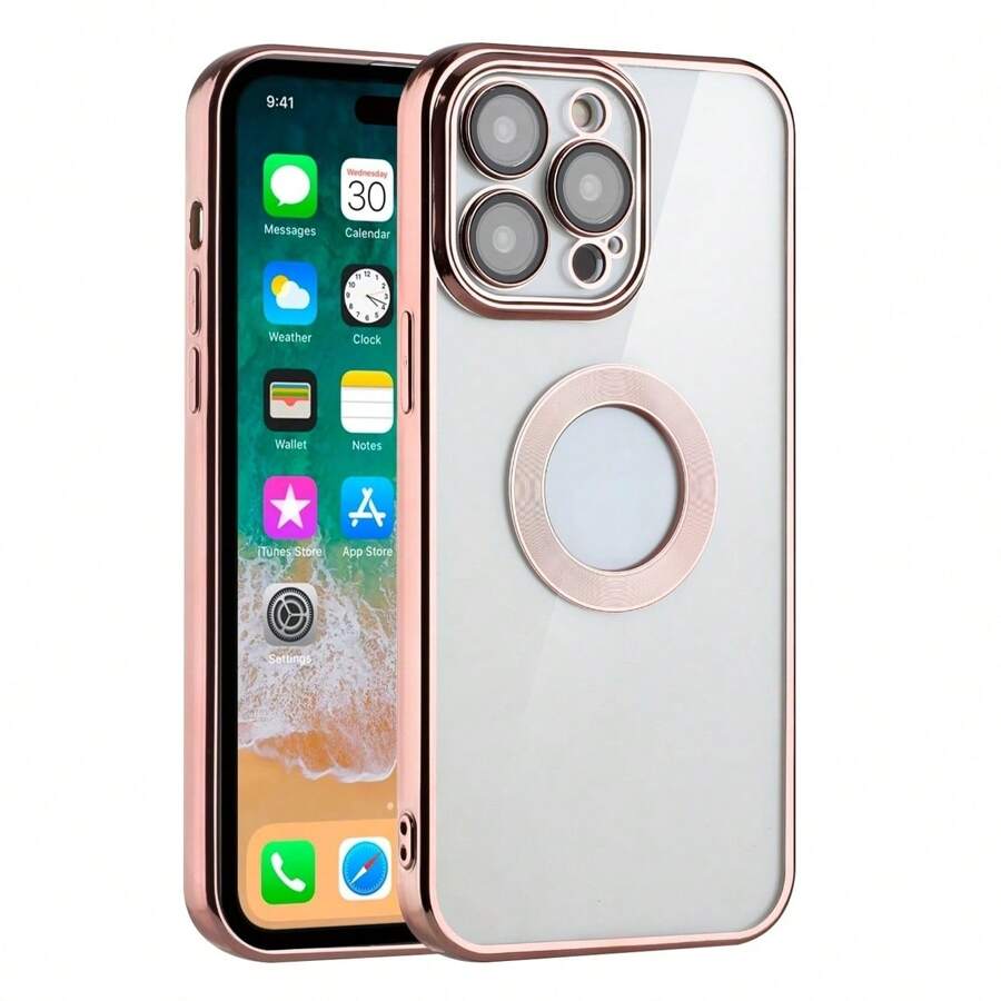 Modes Wireless For IPhone 15 Pro 6.1 Chrome Edge Camera Cover