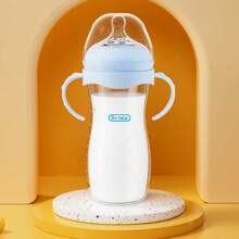 Letter Print Simple Transparent Baby Bottle, 11oz/5oz