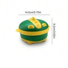 卡通形状不锈钢保温水碗圣诞礼物 - 綠色 - 查看 2