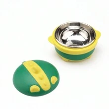 卡通形状不锈钢保温水碗圣诞礼物 - 綠色 - 查看 4