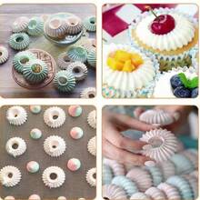 2 piezas/Paquete de Boquillas de Decoración para Pastelería, Boquillas para Decorar Pasteles, Galletas y Cupcakes - Plateado - Ver 3