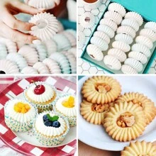 2 piezas/Paquete de Boquillas de Decoración para Pastelería, Boquillas para Decorar Pasteles, Galletas y Cupcakes - Plateado - Ver 6