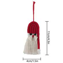 1pc Christmas Tree Decor Hanging Ornament, Snowman Knitted Hanging Decoration, Home Decor - Multicolor - View 5