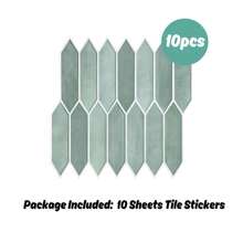 COMMOMY 3D Tile Stickers, 3D Elongated Hexagon Peel And Stick Wall Tiles, Matte, Water And Mold Proof, Thicker Design, 30 X 30cm, For Kitchen Backsplash, RVs, Renters Wall Decor, Bedroom Decor, Pink Room Decor - Multicolor - View 17