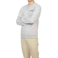 Maison Kitsuné Oars Regular Crew Sweatshirt Light Grey Melange