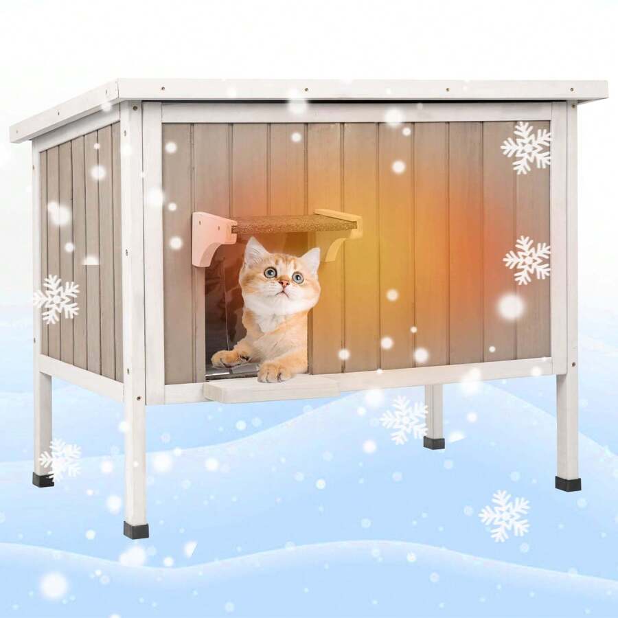 Outdoor Cat House Insulated Feral Cat House For Winter AllRound Foam