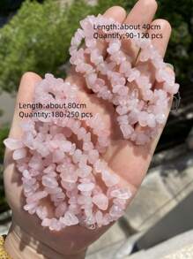 1 Package 100/200pcs Natural Stone Agate Crystal Asymmetrical Semi-Precious Stone With Shaped Loose Beads Perforated Gravel DIY Bracelet Necklace Earrings Jewelry Making Accessories