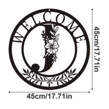 1 件金属牌匾装饰，经典字母设计金属墙面艺术吊坠，壁挂装饰，创意镂空剪影艺术，室内家居装饰，花园墙面艺术，金属艺术工艺品，节日礼物，家居装饰，房间装饰，墙面装饰礼物生日毕业 - 黑色 - 查看 39