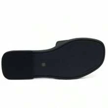 Double T Slide Slippers Black - Black - View 5
