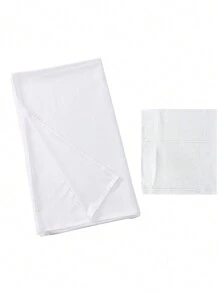 Bộ 2 chiếc/bộ Jersey Hijab & Undercap phù hợp, vải Modal mềm mại & thoáng khí màu trơn, khăn choàng ống đơn giản Modal nhẹ Abaya Phụ kiện Ngày lễ tình nhân Ngày lễ tình nhân - trắng - Xem 2