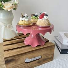 A Vintage-Style Colorful Cupcake Stand, Perfect For Weddings, Birthday Parties, Carnivals, And Pink Parties. It Can Be Used As A Cake Stand Or A Centerpiece Decoration For Parties. - 9inch - View 5