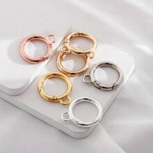 5pcs Stainless Steel Rotary Lobster Clasp, DIY Bag/Keychain Connecting Accessories