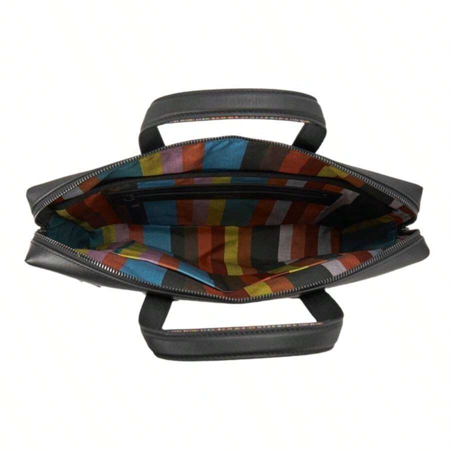 Paul Smith Signature Logo Folio Brief Case Black SHEIN USA