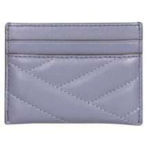 Tory Burch Kira Chevron Logo Card Wallet Purple - Purple - View 2