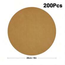 50pcs, Round Parchment Papers (6''/8''/9''), Non-Stick Precut Cake Pan Parchment Liners, For Baking, Grilling, Steaming, Air Fryer, Microwave, Baking Tools, Kitchen Gadgets, Kitchen Accessories, Home Kitchen Items Air Fryer Kitchen Air Fryer Liners Air Fryer Paper Airfryer Air Frier Back To School