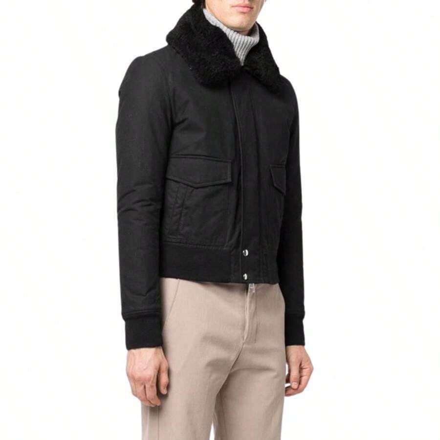 AMI Shearing Trimming Short Bomber Jacket Black for Sale Australia New