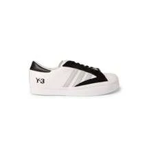 Y-3 Yohji Star Leather Low Top Sneakers Black White - White - View 2