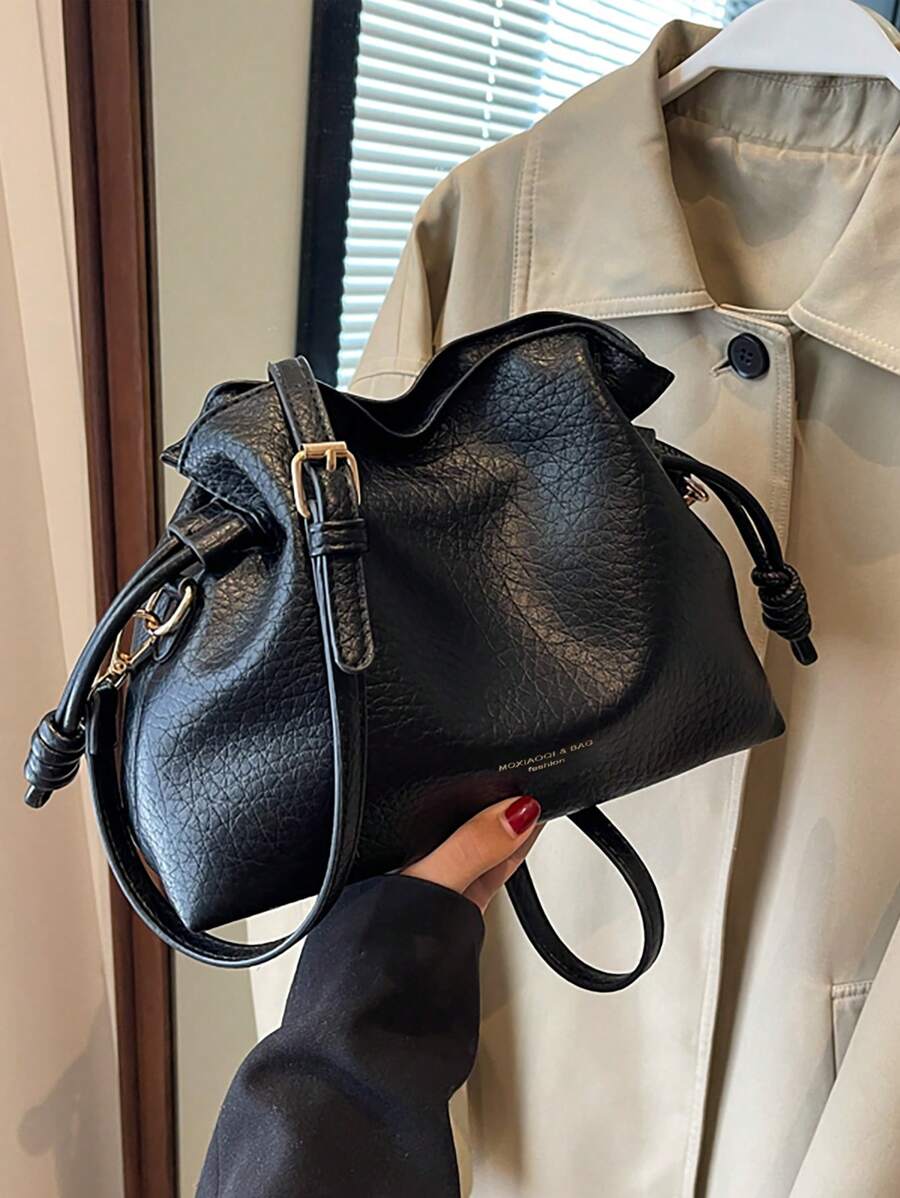 Fashionable Drawstring Shoulder Bag, Crossbody Bag, Lucky Bag