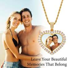 Collar colgante con foto personalizada, adecuado para mujeres y hombres, regalo personalizado para novia, novio, madre, mejor amiga, hermana, aplicable para Navidad, San Valentín, Día de la Madre, regalo de cumpleaños