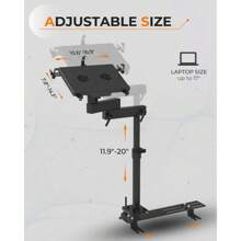 Adjustable Laptop Vehicle Mount | Computer Seat Mount | For Auto Van Truck SUV