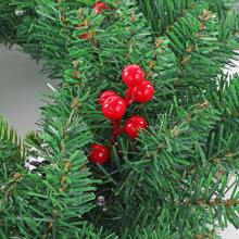 VA-Cerulean Fir Garland 3m 5m 8m Christmas Garland, Christmas Garland With Lighting, Christmas Decoration Garlands With Red Berries And Pine Cones, For Indoor And Outdoor Decoration Of Doors, Walls And Stairs - B型-300cm - 查看 5