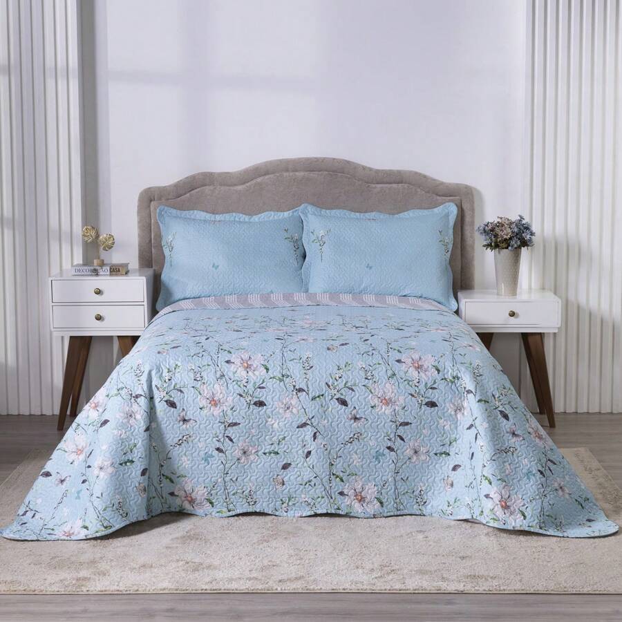 Boutis Ultrasonic Double-Sided 3-Piece Bedspread Kit With Pillowcase - Amsterdam - View 1