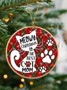 1 đồ trang trí bằng acrylic in hình bàn chân mèo dễ thương, "Meowy gửi mẹ mèo tuyệt vời nhất", đồ trang trí treo cây, cửa sổ, lò sưởi, trang trí sân vườn, quà tặng, trang trí nhà cửa, trang trí phòng, trang trí tường - Nhiều màu - Xem 4