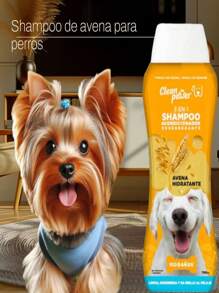 Shampoo Acondicionador Desenredante 3 en 1 de Avena para Perros 700 ml - Amarillo - Ver 2