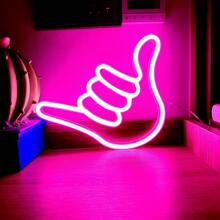 1pc Neon Sign Gesture 666 Light, LED Finger Lamp Home Wall Decor Or Desktop Aesthetic Decor, Size 26.5cmx21x2cm/10.4x8.26x0.78in, LED Decorative Lamp Battery Or USB Powered, Suitable For Dorm, Bedroom, Living Room, Wedding, Party, Birthday, Bar, Proposal, Game Room, Valentine's Day, Children's Day, Mother's Day, Christmas And Other Holidays - White - View 15