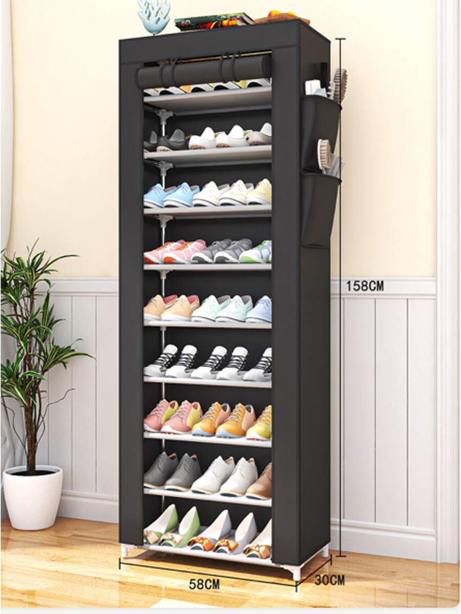 10 Tiers Shoe Rack Practical Shoe Cabinet Home Dorm Room Balcony ...