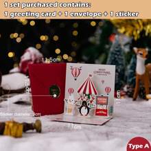 Thiệp chúc mừng Giáng sinh 3D sáng tạo gấp lại đêm Giáng sinh năm mới lời chúc phúc ngày lễ bạn bè và gia đình thiệp chúc mừng - thiên đường - Xem 17