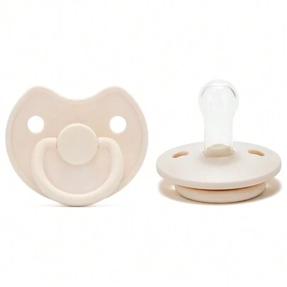 1入嬰兒安撫奶嘴，100%安全矽膠嬰兒用奶嘴0-3個月、6-18個月，適用於睡覺的新生兒奶嘴，柔軟舒適有利於牙齒生長發育