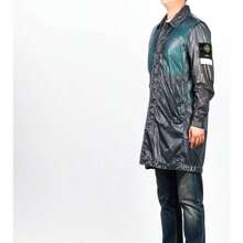 Stone Island Lucido Packable Trench Coat Blue Grey