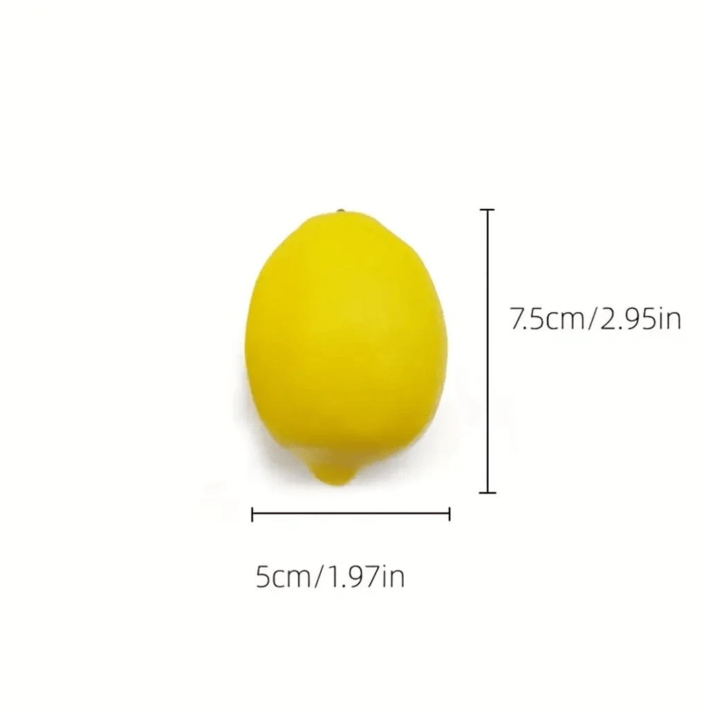 Realistic Artificial Lemons - Premium Plastic Fruit Decorations For ...
