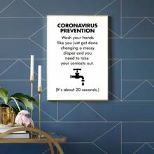 1 件墙壁艺术帆布画有趣的厕所男孩黑白北欧海报和印刷品墙壁画适用于客厅浴室俱乐部装饰无框 - 彩色 - 查看 6