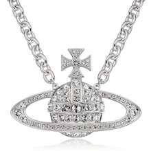 Vivienne Westwood Collar colgante de alivio para el baño en plata - Plateado - Ver 1