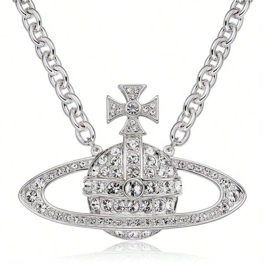 Vivienne Westwood Collar colgante de alivio para el baño en plata - Plateado - Ver 1